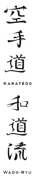 Idéogramme Karaté-do Wado-ryu